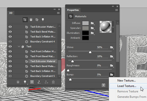 PS教程：Photoshop創建3D銀紋文字特效